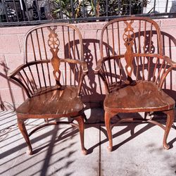 2 Georgian Windsor Chairs Very Sturdy Set Of 2 