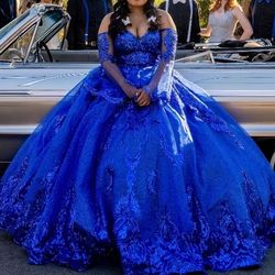 Royal Blue Quinceanera Dress