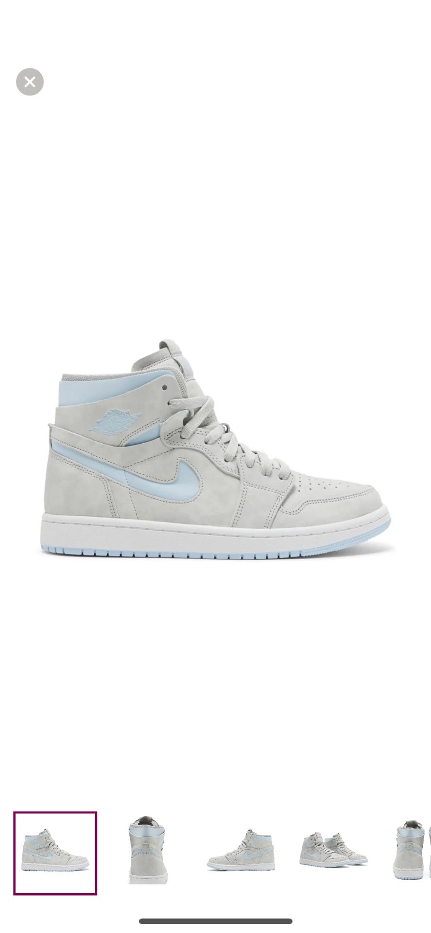 Wmns Air Jordan 1 High Zoom Comfort ‘Cool Grey Light Blue’ Preowned