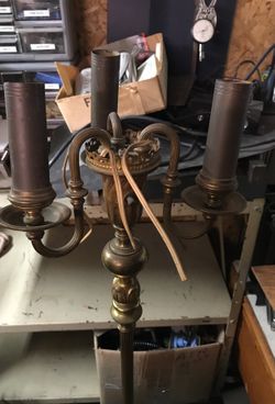 Antique Brass standing lamp