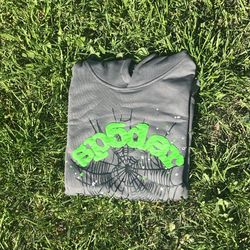 Slate Grey Sp5der Hoodie