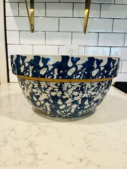 Blue and White Stoneware Pottery