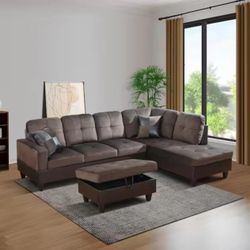 New Sectional + Ottoman 