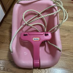 Little Tikes Pink Toddler Swing – Needs New Straps or For Older Kids 