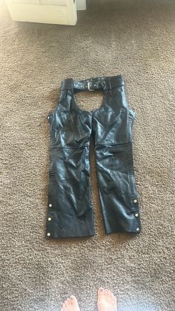 Genuine, leather riding chaps size small