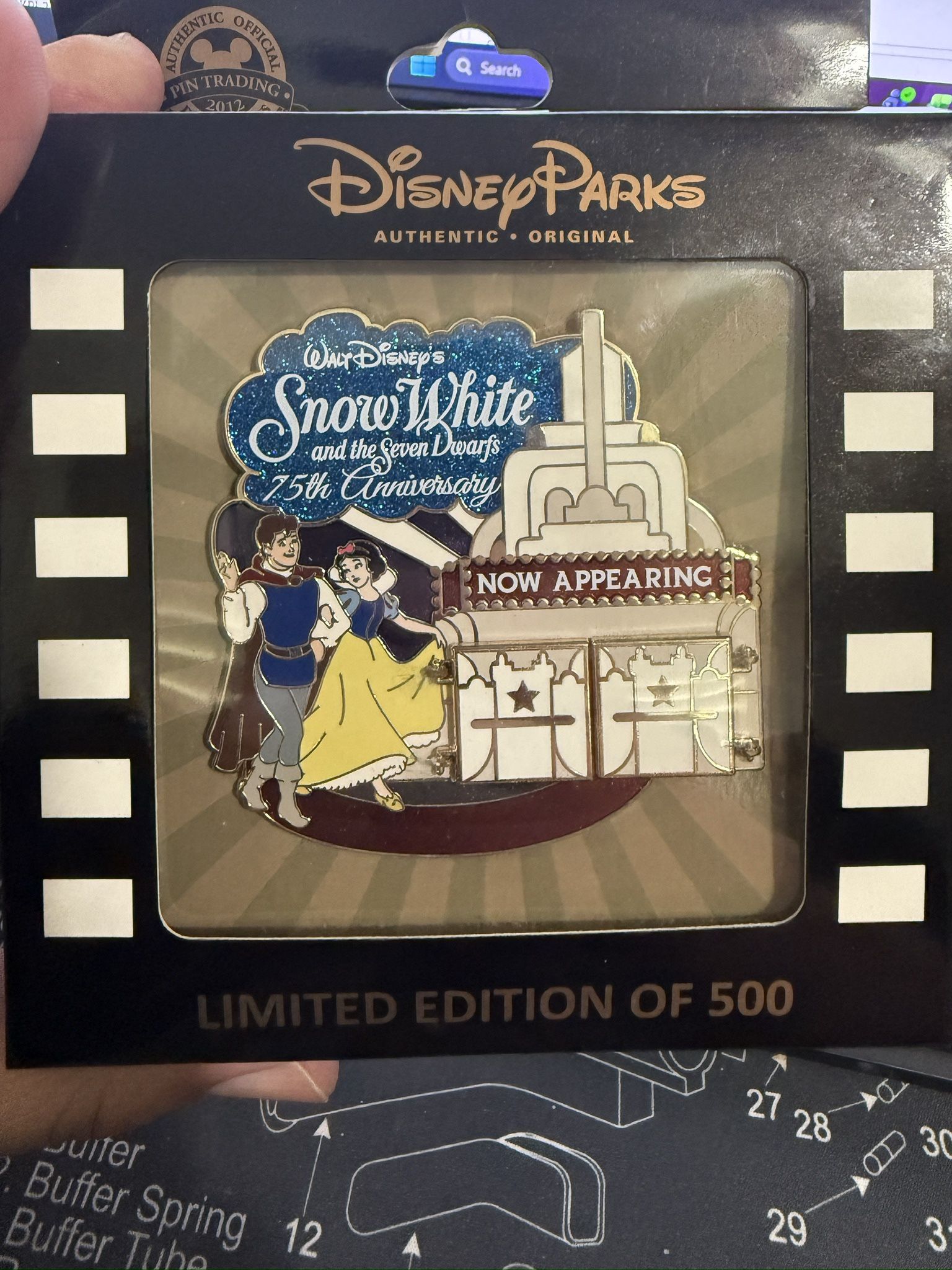 Disney Parks Trading Pin Snow White 75th Anniversary LE