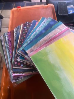 Scrapbook paper sheets