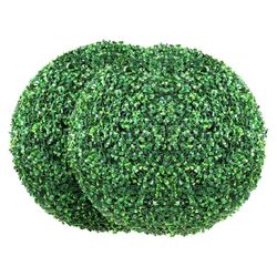 Artificial Boxwood Topiary Ball (2 pack )