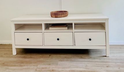 White TV Console
