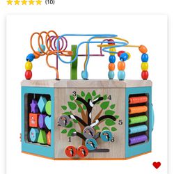 7 In 1 Wooden Activity Cube Toy