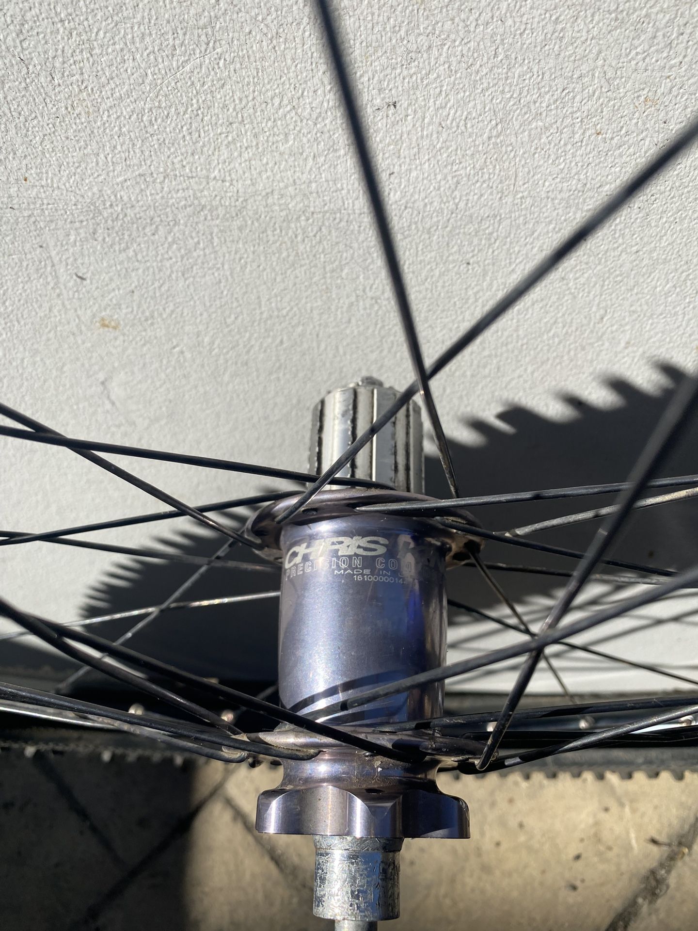 26in Mavic Chris King rear wheel $140