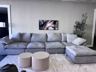 Cloud couch modular sofa sectional ottoman sala