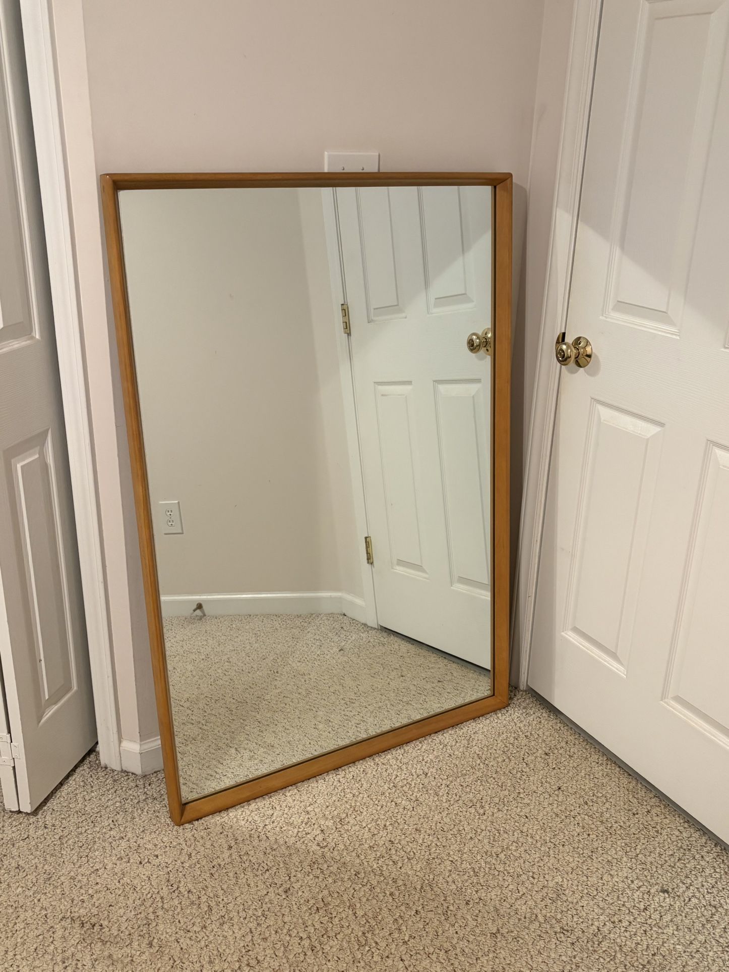 Heywood Wakefield Birchwood Wheat Finish Mirror