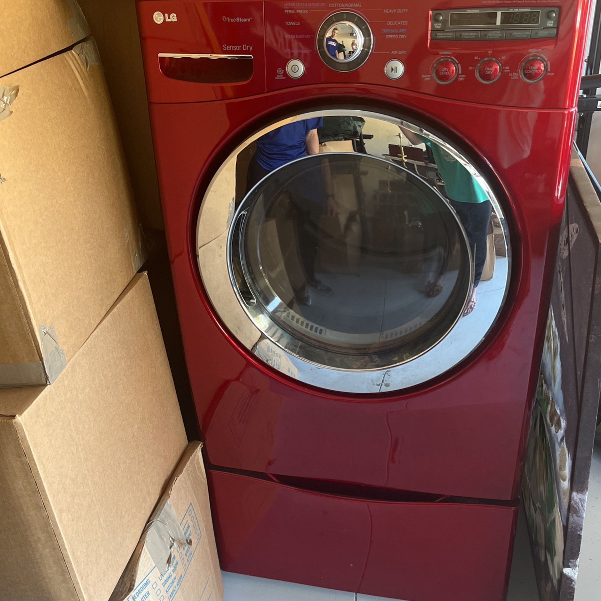 Red LG Washer Dryer Set 