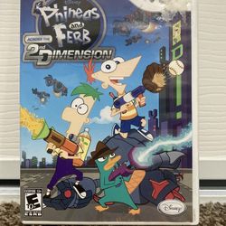 Pick Up For Today Wii Game Phineas And Ferb 2d Dimension