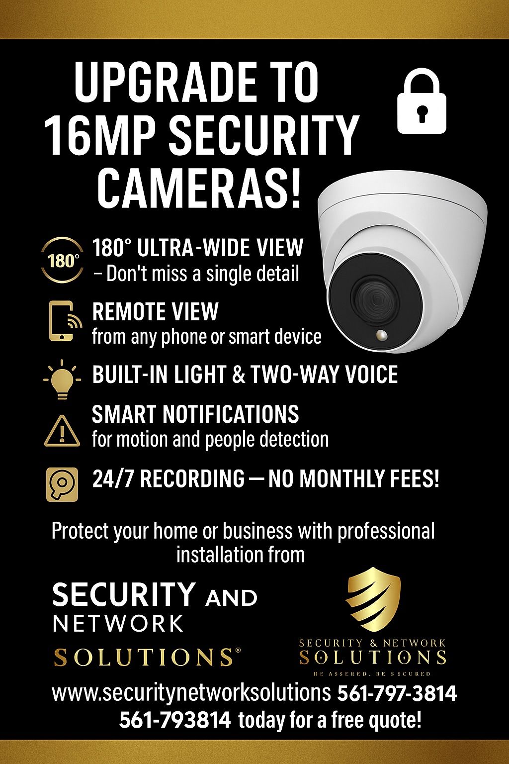 Upgrade To 16MP Security Cameras