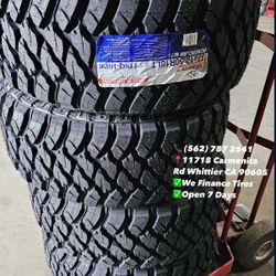 33x12.50R18 Atlander M/T Set of Tires Installed and Balanced Set de Llantas Nuevas Instaladas y Balanceadas