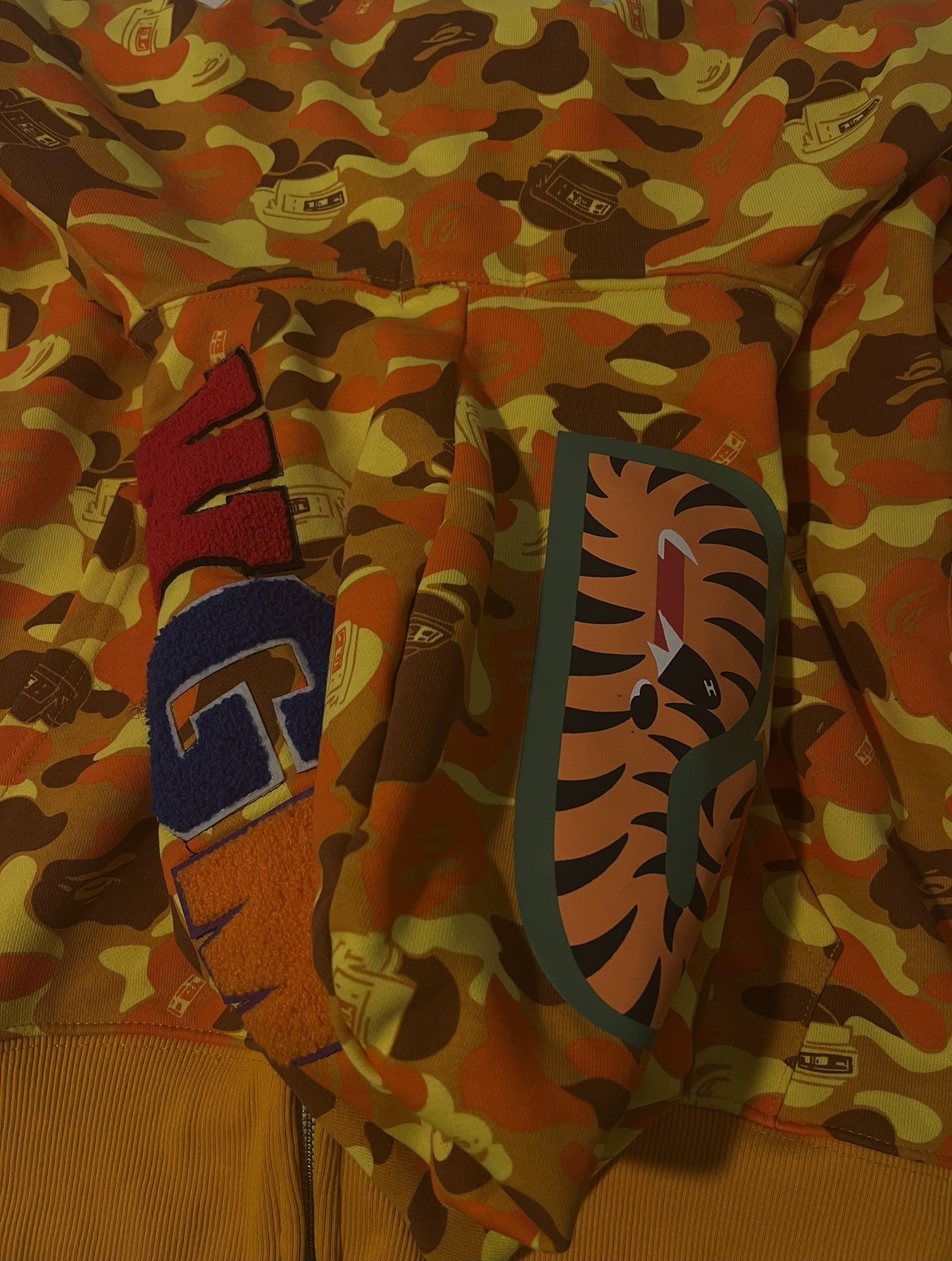 Bathin Ape X PubG Orange M/L Bape Hoodie