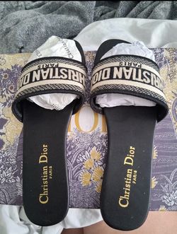 Black Dior sandals