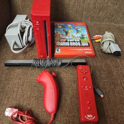 Red Mario Edition Nintendo Wii 