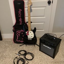 2006 Hello Kitty Black Guitar 