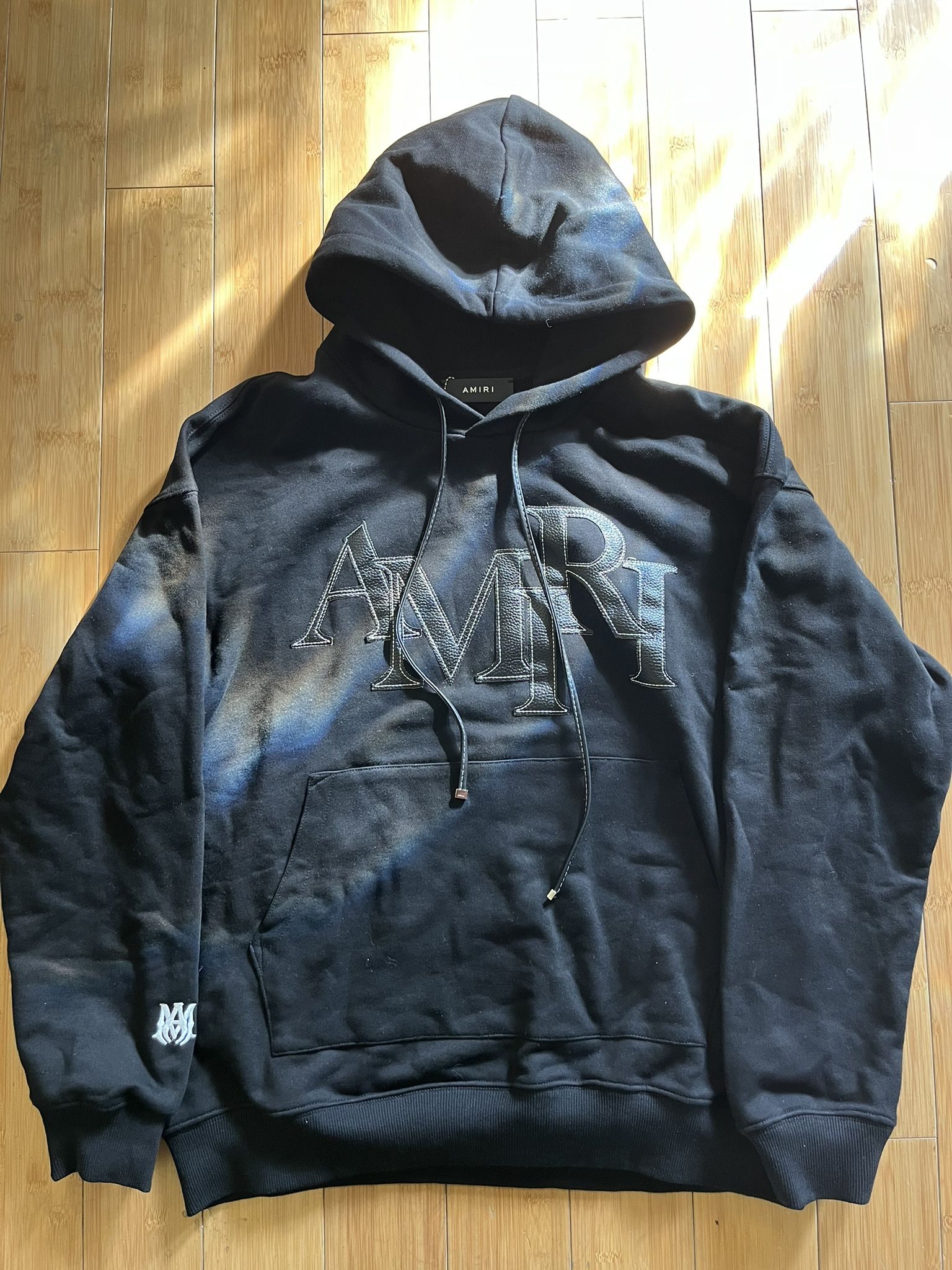 Amiri Applique Logo Hoodie in Black