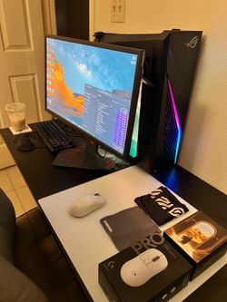 Full Gaming PC Setup! Everything Included! GeForce RTX 4070 Super, Zowie BenQ 360hz