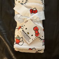 Hello Kitty Strawberry Hand Towels Set Of 2