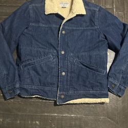 Cody James Sherpa Men’s Jean Jacket Size M 