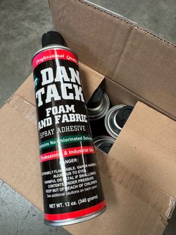 Dan Tack 2012 Professional Quality Foam & Fabric Spray Adhesive Can 12oz