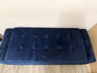 Blue Ottoman With Storage