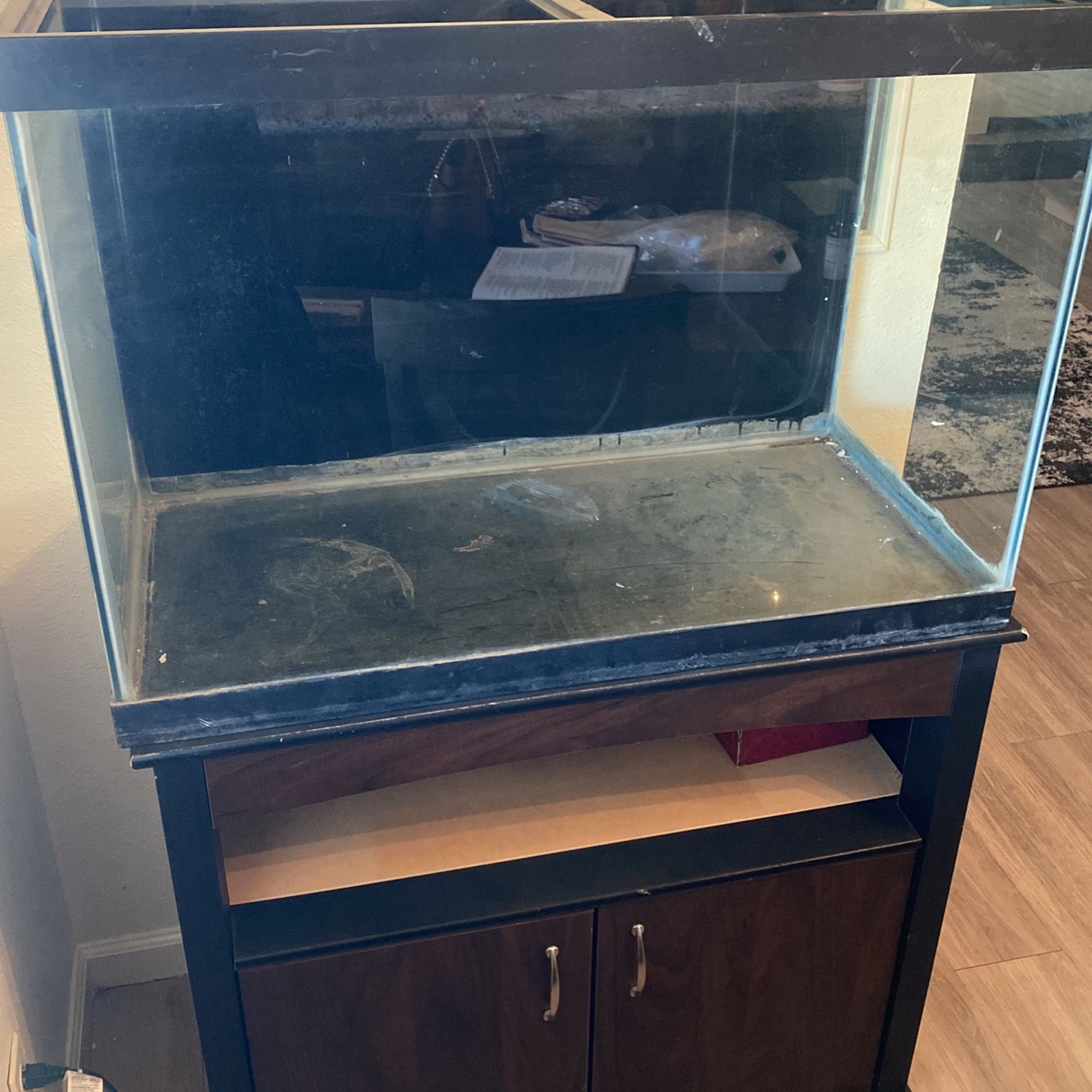 Fish Tank With Stand 56” Tall 37” Wide  55 Gallon