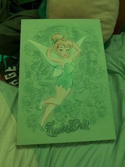 Tinker Bell Illustrated Art Print Poster