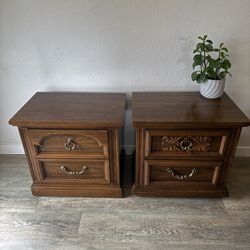 DASHING nightstands - sold as a pair - Dixie - two drawers - end tables - delivery available 