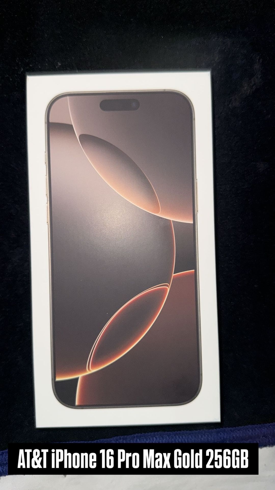 AT&T iPhone 16 pro max Gold 256gb