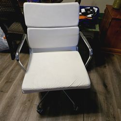 Chrome Leather Office Chair