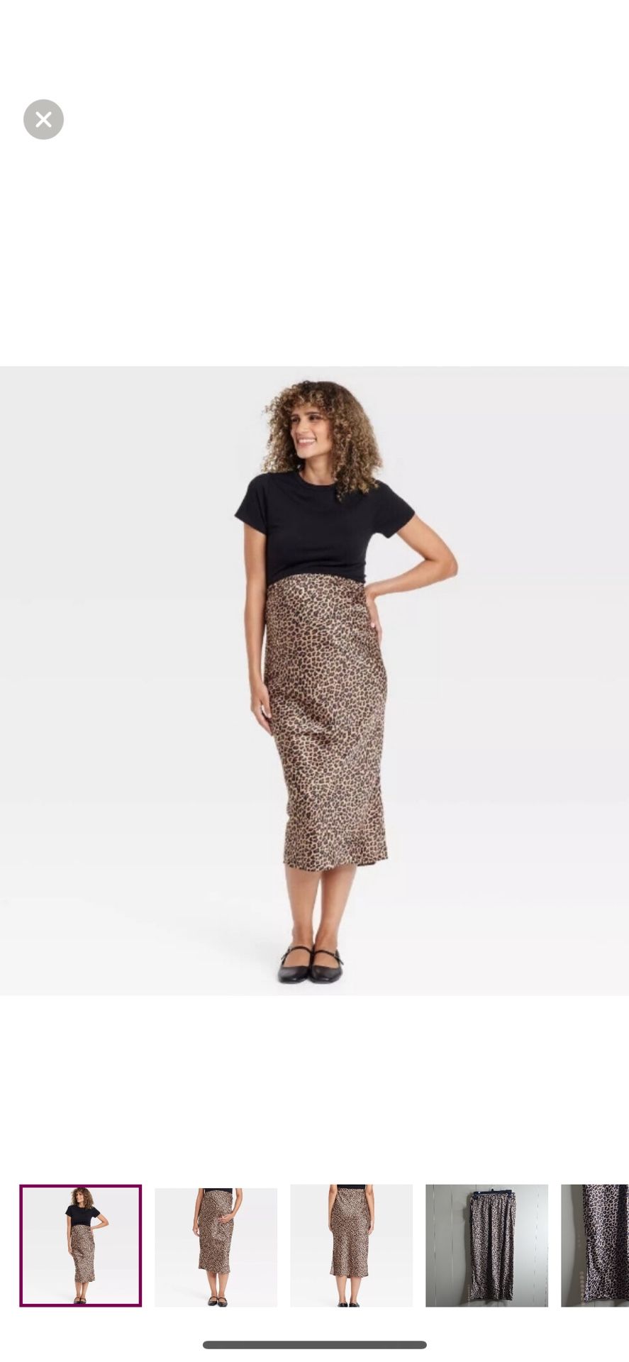Isabel maternity Cheetah Skirt