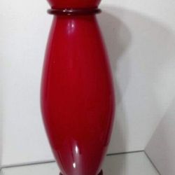 SIGNED ALESSANDRO MENDINI - MURANO GLASS VASE 18"×6"