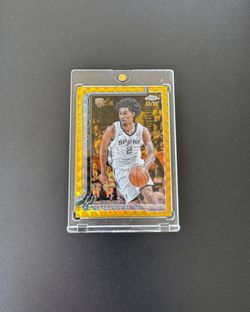 2025-26 Topps Chrome Dylan Harper RC Geometric Gold Refractor #/50 Spurs