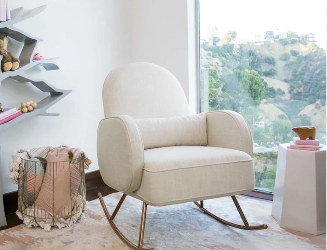 Nursery Works Compass Rocker In Blush
