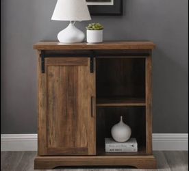 New 32” Sliding Barn Door Cabinet