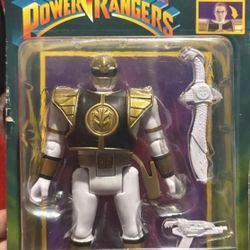 Power Rangers Retro-Morphin White Ranger Tommy Fliphead Action Figure