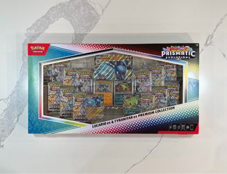 Prismatic Evolutions Lucario ex & Tyranitar ex Premium Collection (Sam's Club) Pokemon