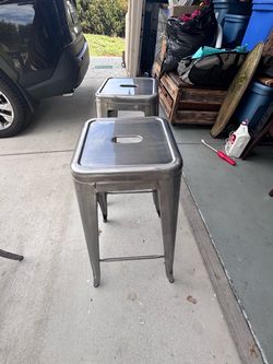Metal Bar Stools Set of 6