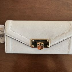 Michael Kors White Leather Wallet