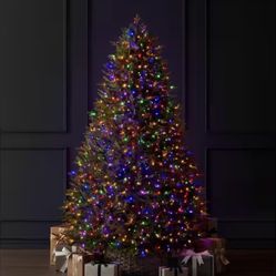 7.5 ft. Eastcastle Twinkling Balsam Fir LED Pre-Lit Artificial Christmas Tree (Only Color Lights Work)