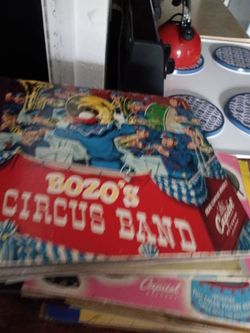 Bozo's Circus Band Vintage Vinyl Records some are read along