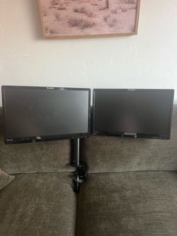 Dual Monitors with Stand and Cables