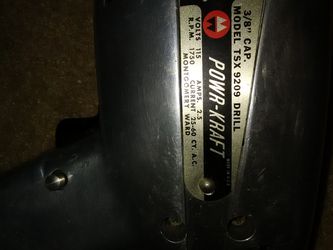 Powercraft drill model tsx9209 and Sears sabre saw