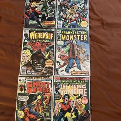 COMICS: Lot Of 6 Vintage Marvel Monster/Horror Comics